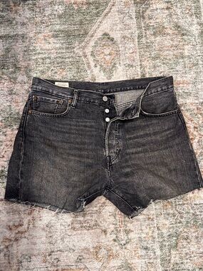 Black Denim Cutoff Shorts - Levi’s